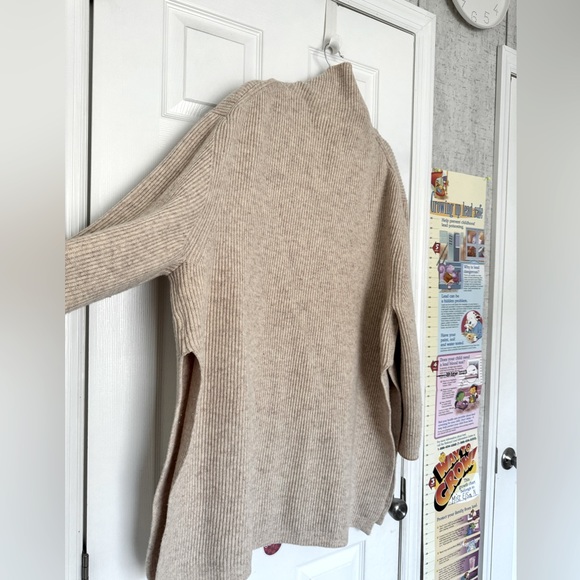 RAEF the Label mens Wool Sweater Nexium Large oversized Tan beige cream - Picture 6 of 7